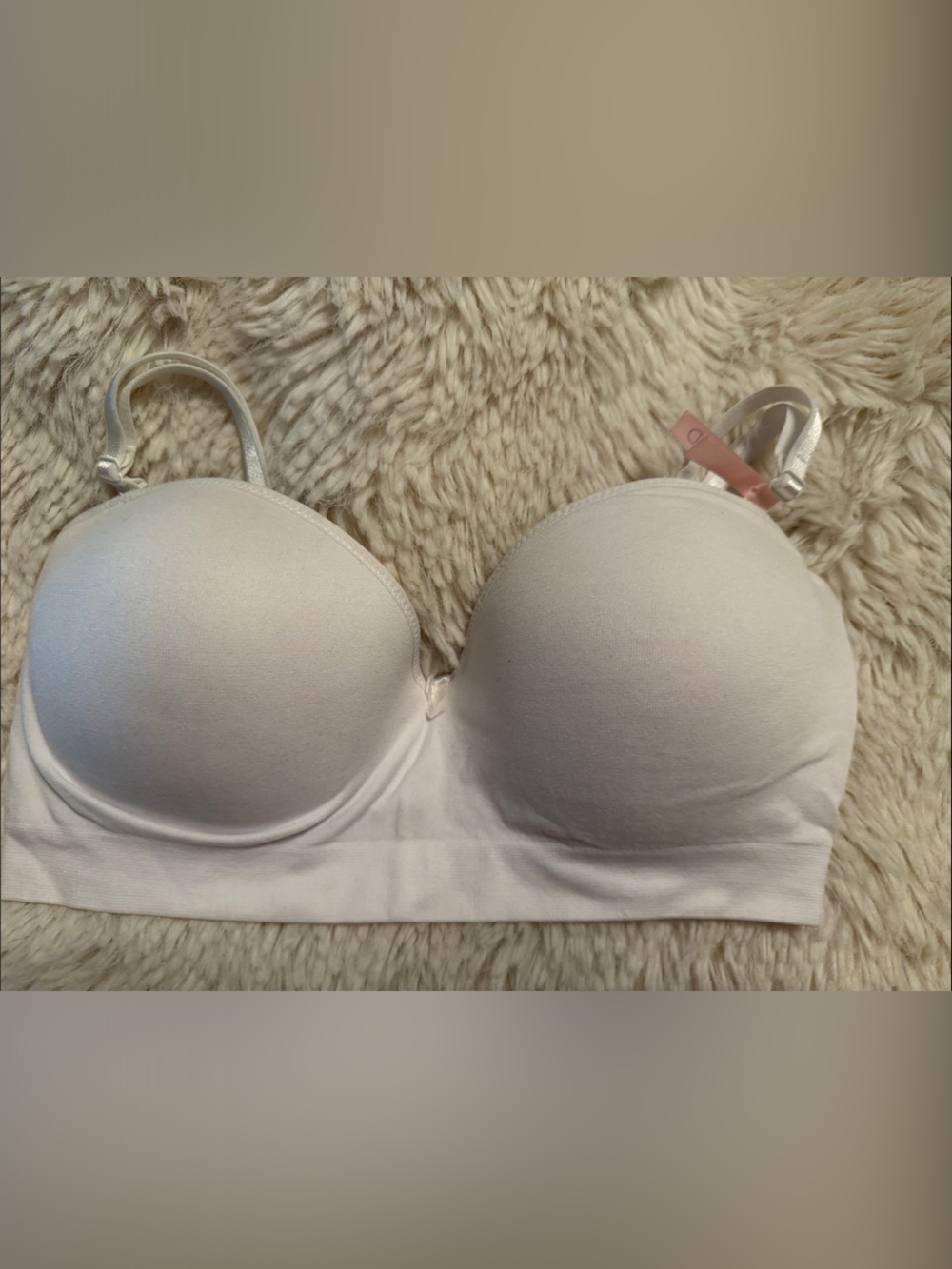 Seamless Padded T-Shirt Bra - White